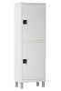 Шкаф медицинский металлический двухсекционный одностворчатый ШМ-03-МСК с ригельными замками и регулируемыми опорами (код МСК-645.01-11)